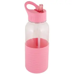 Silicone Wave Bottle Light Pink Top